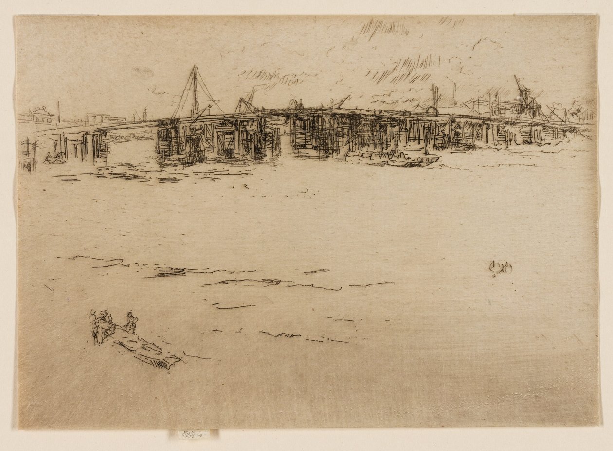 Old Battersea Bridge, nr 2 av James Abbott McNeill Whistler