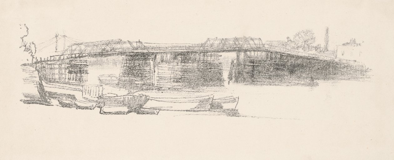 Old Battersea Bridge, nr 2 av James Abbott McNeill Whistler