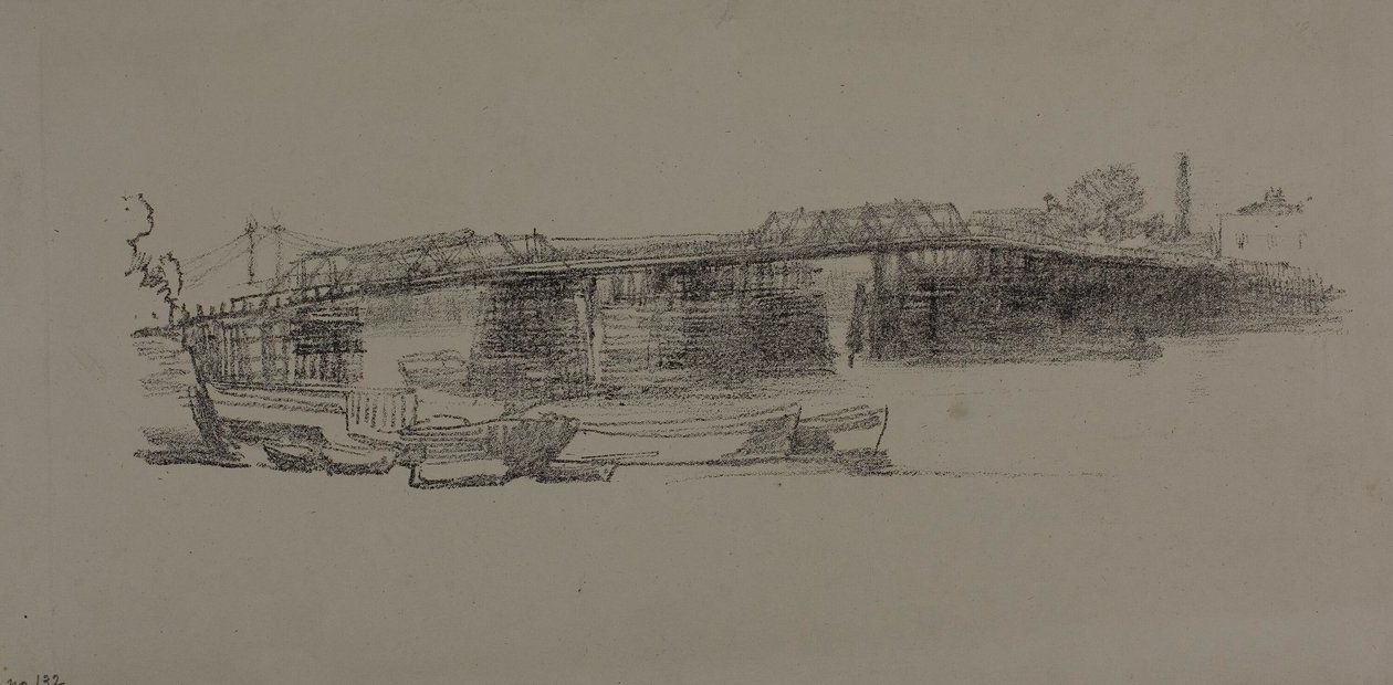 Old Battersea Bridge, nr 2 av James Abbott McNeill Whistler