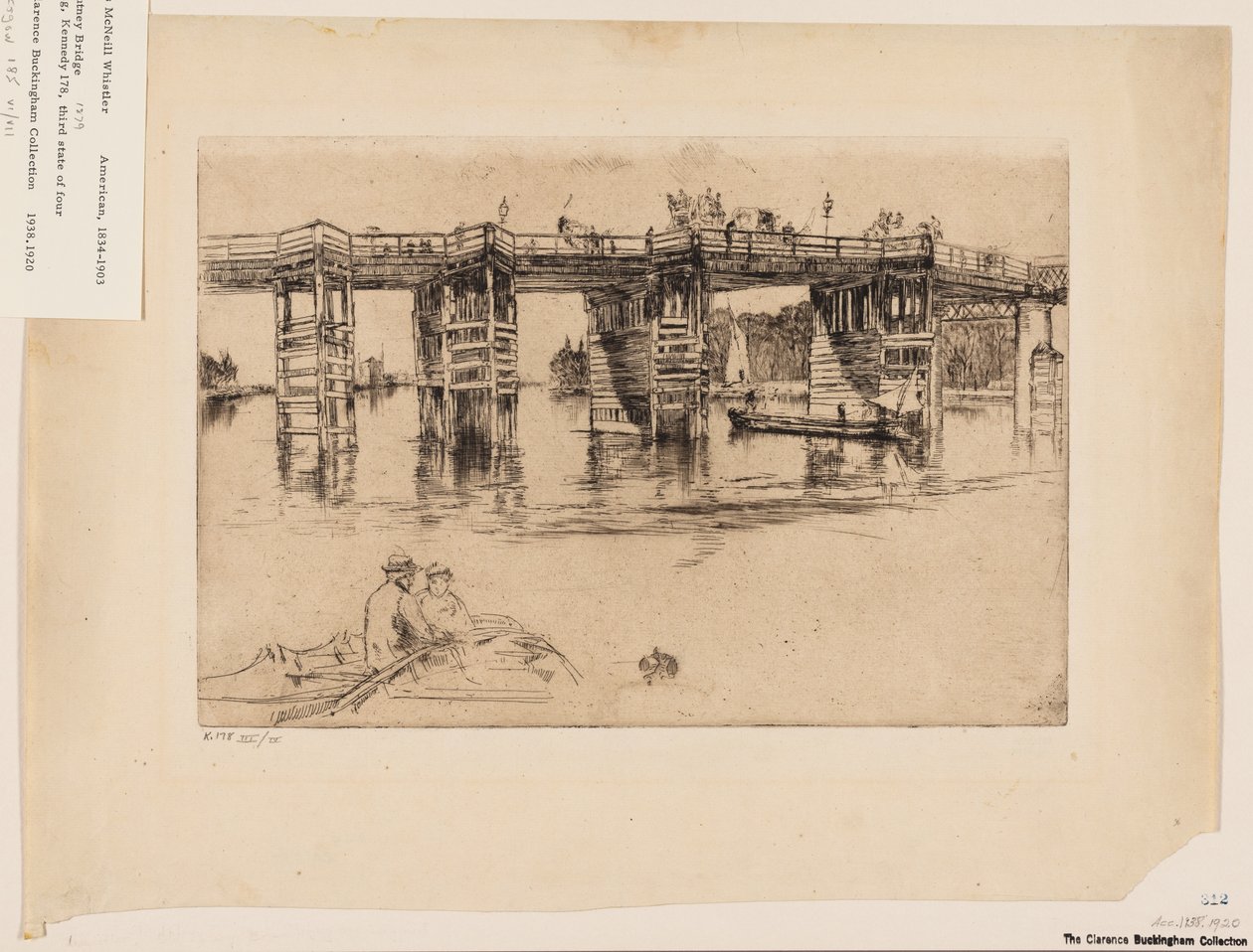 Gamla Putney Bridge av James Abbott McNeill Whistler