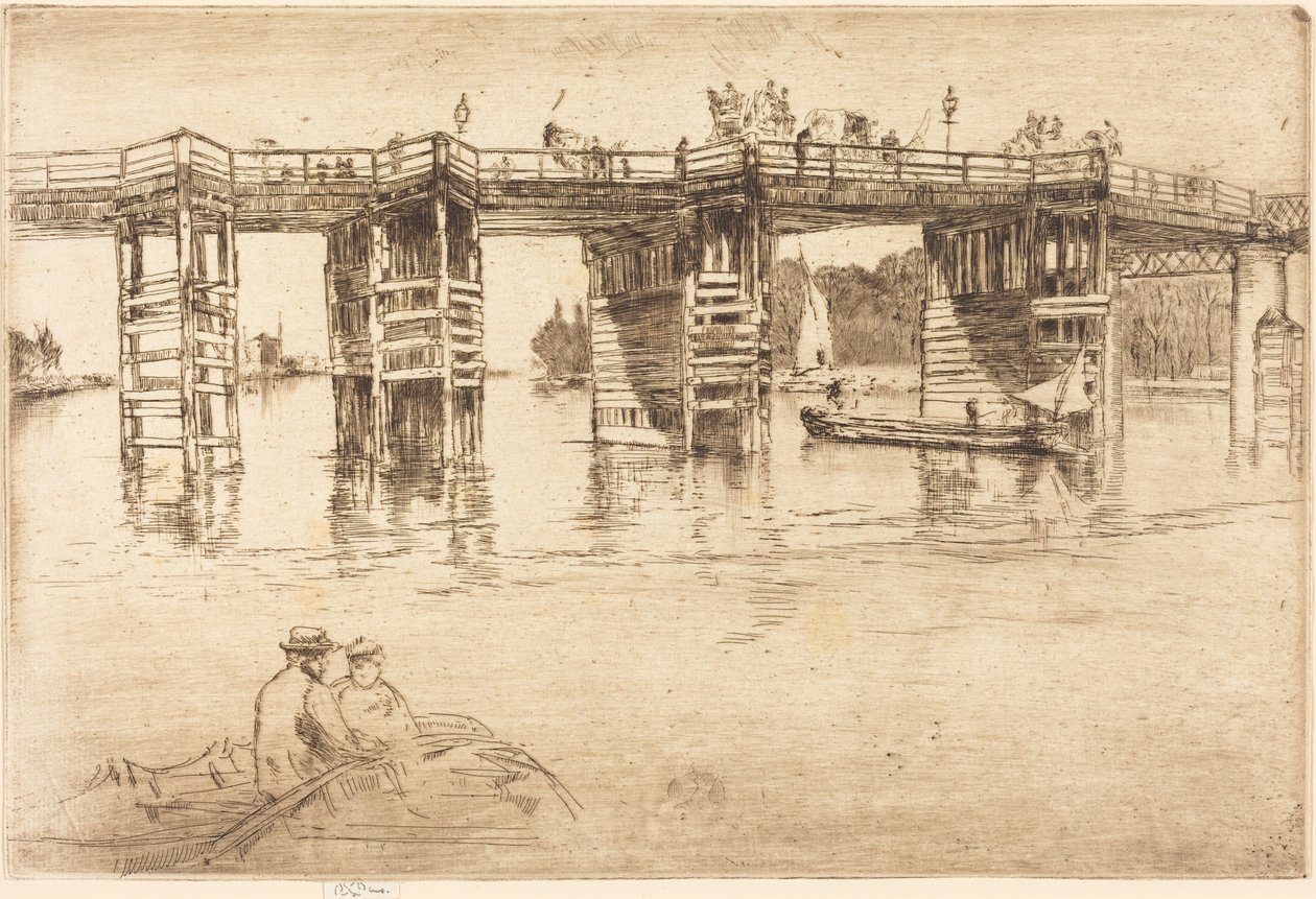 Den gamla Putney-bron av James McNeill Whistler