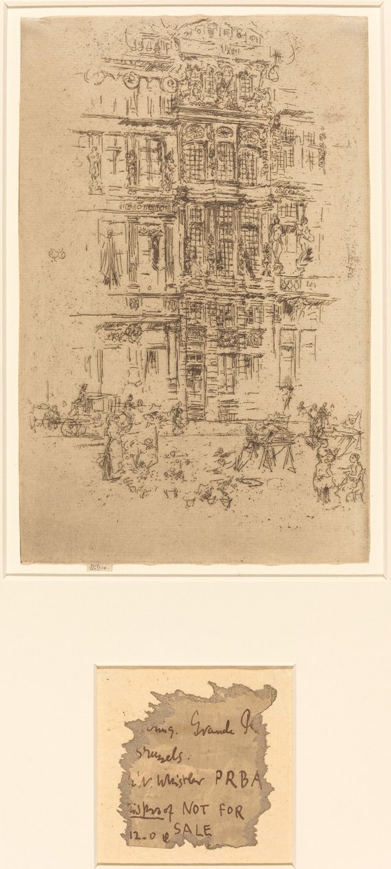 Slott, Bryssel av James Abbott McNeill Whistler