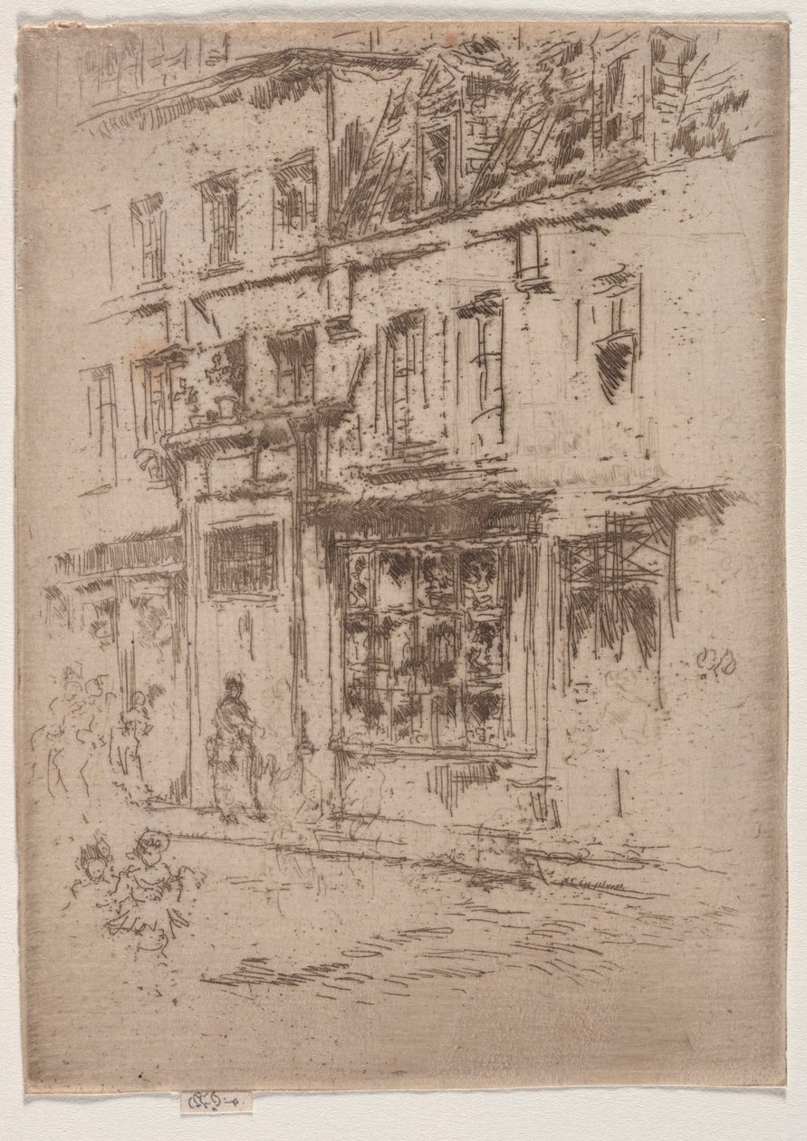 Petite Rue au Beurre, Bryssel av James McNeill Whistler
