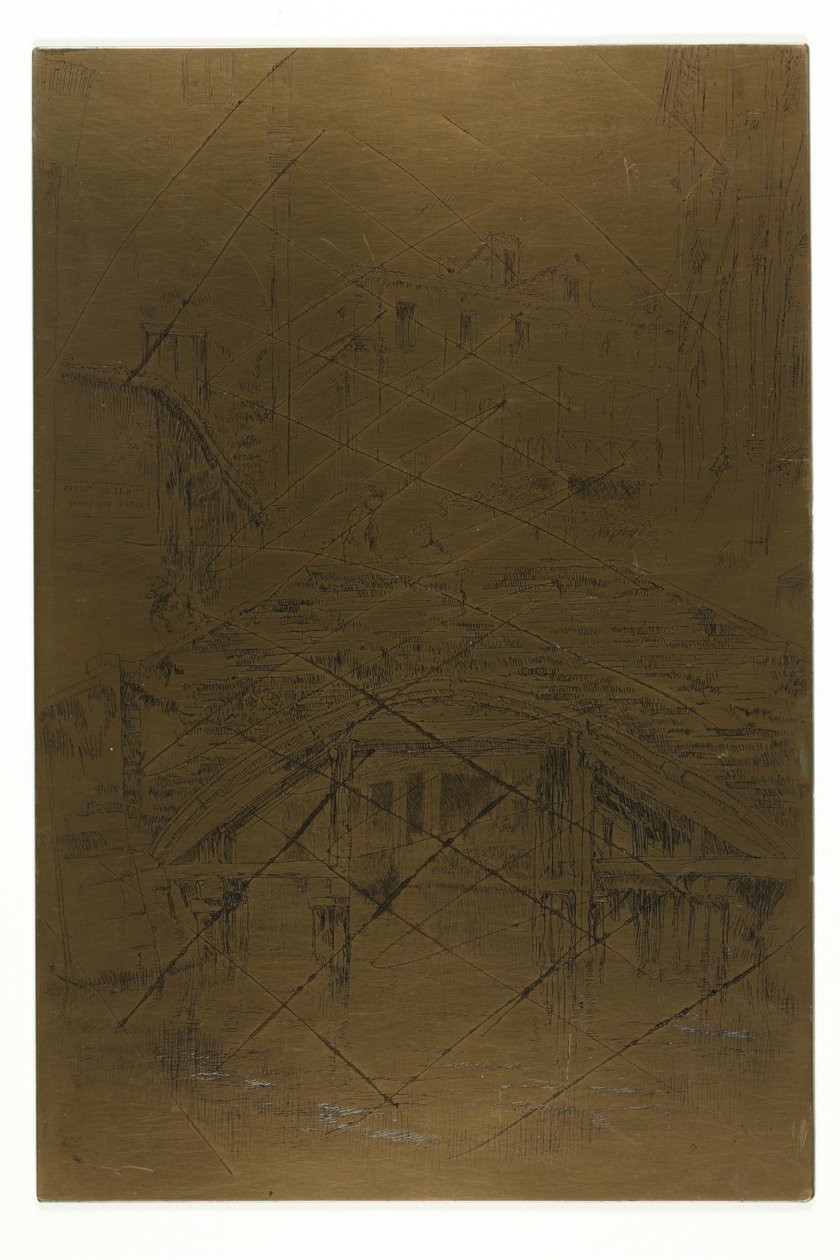 Piovan Bridge av James Abbott McNeill Whistler