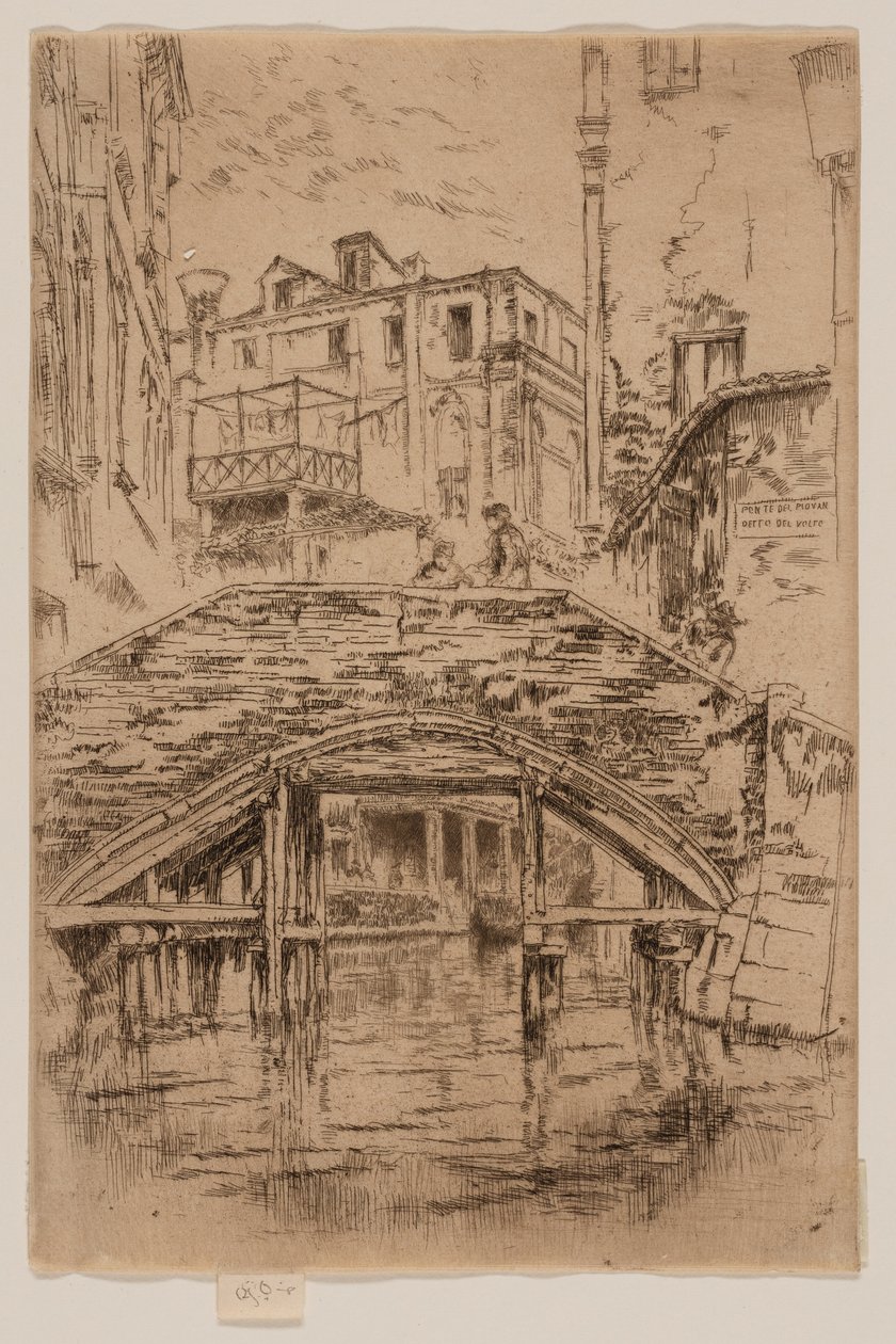 Piovan Bridge av James Abbott McNeill Whistler