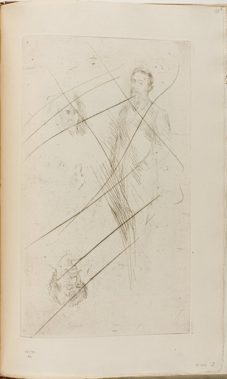 Porträttskisser inklusive F.R. Leyland och Whistler av James Abbott McNeill Whistler