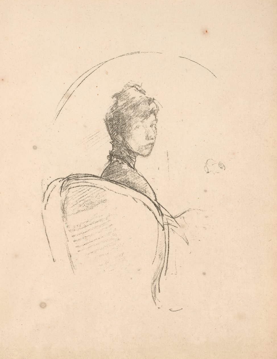 Porträttstudie: Miss Rosalind Birnie Philip av James Abbott McNeill Whistler