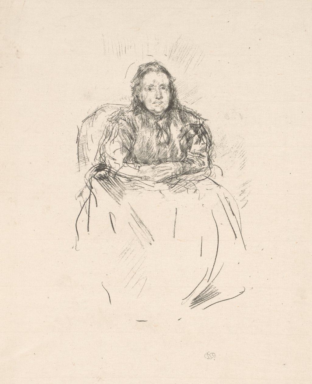 Porträttstudie: Mrs Philip av James Abbott McNeill Whistler