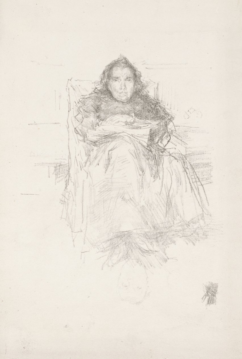 Porträttstudie: Mrs Philip, nr 3 av James Abbott McNeill Whistler