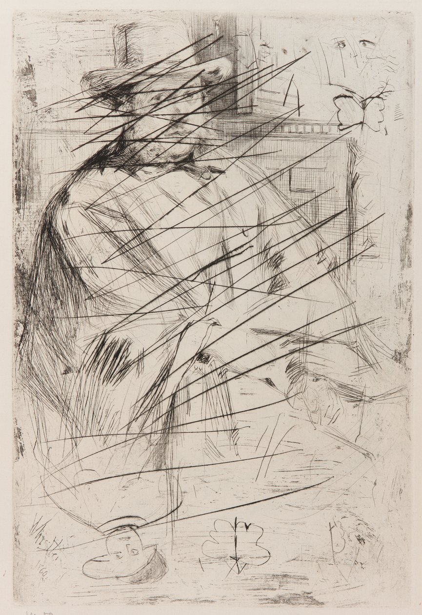 Porträtt av en man av James Abbott McNeill Whistler