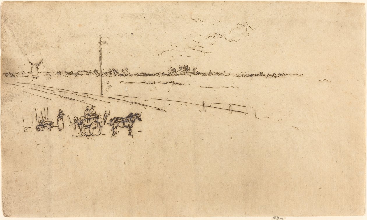 Järnvägsstation, Voves av James Abbott McNeill Whistler