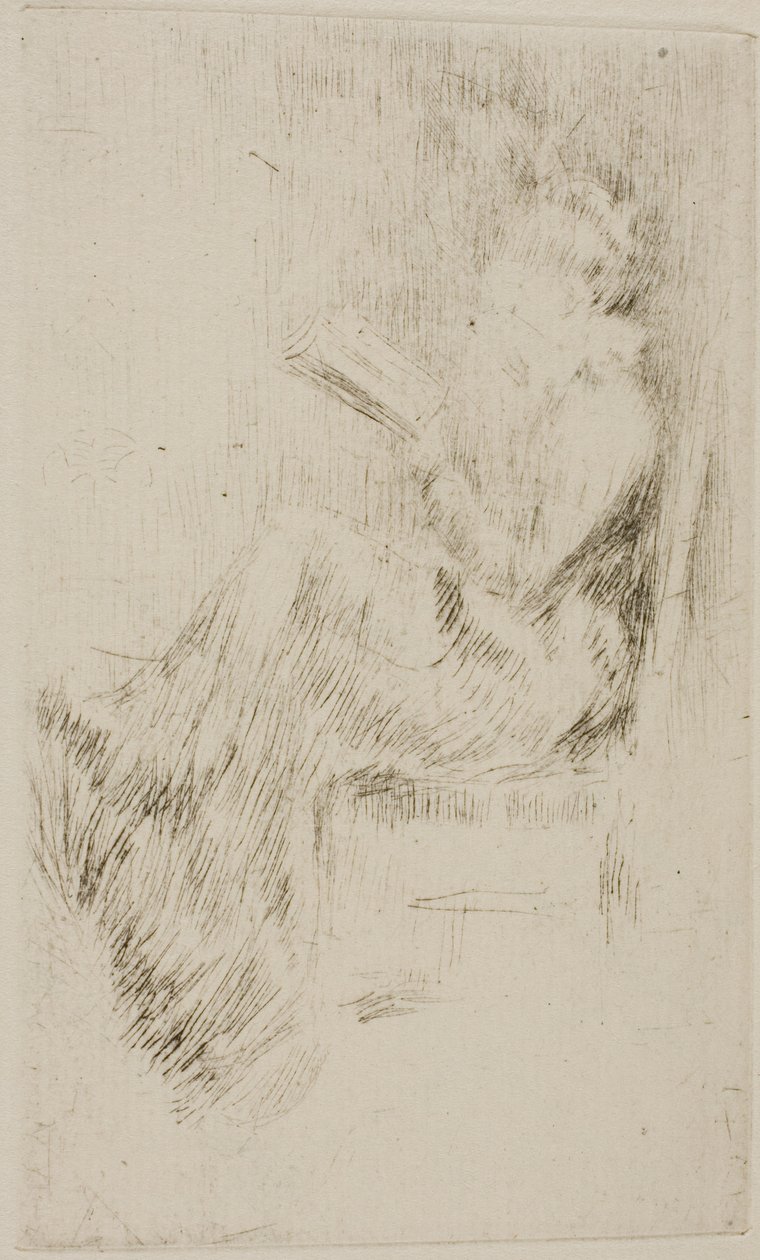Läser en bok av James Abbott McNeill Whistler