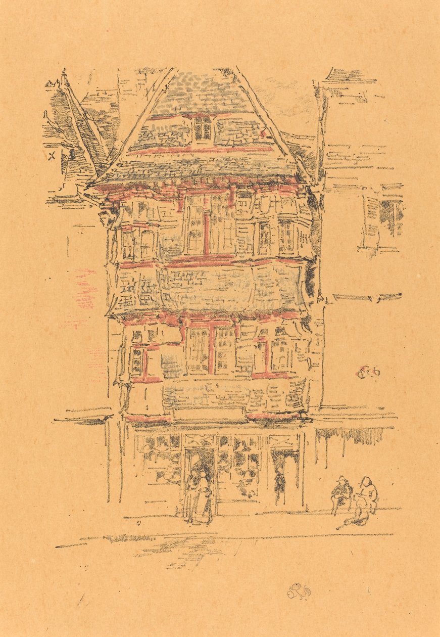 Röda huset, Paimpol av James Abbott McNeill Whistler