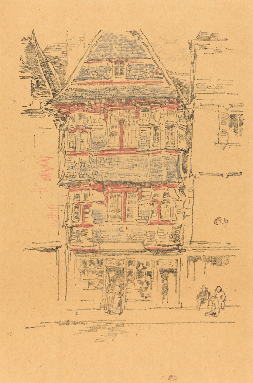 Röda huset, Paimpol av James Abbott McNeill Whistler