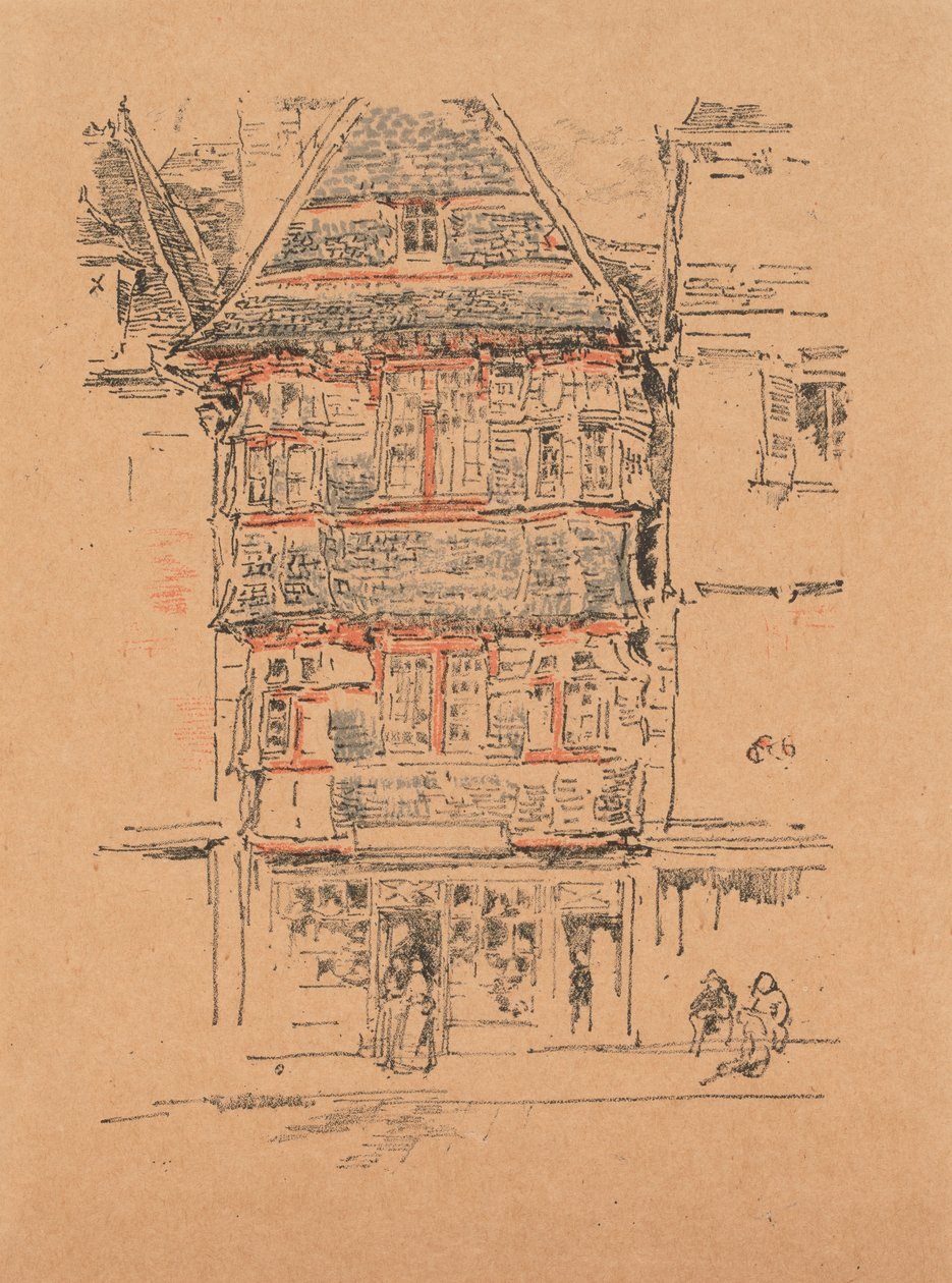 Röda huset, Paimpol av James Abbott McNeill Whistler