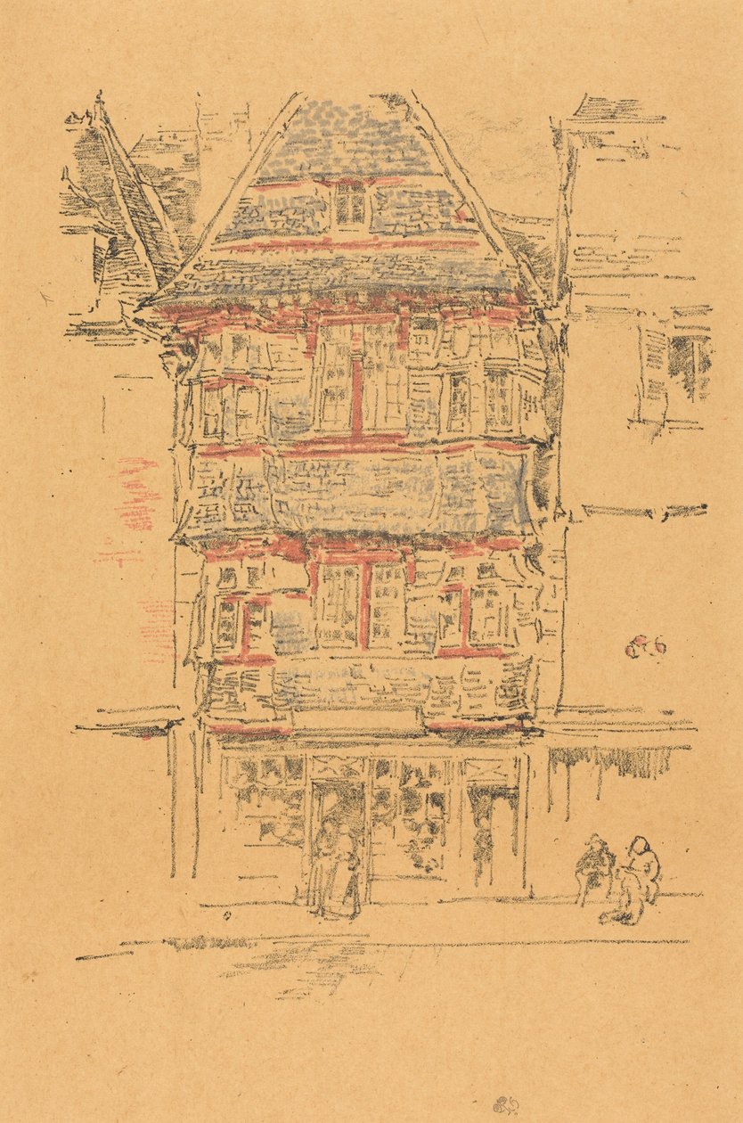 Röda huset, Paimpol av James McNeill Whistler