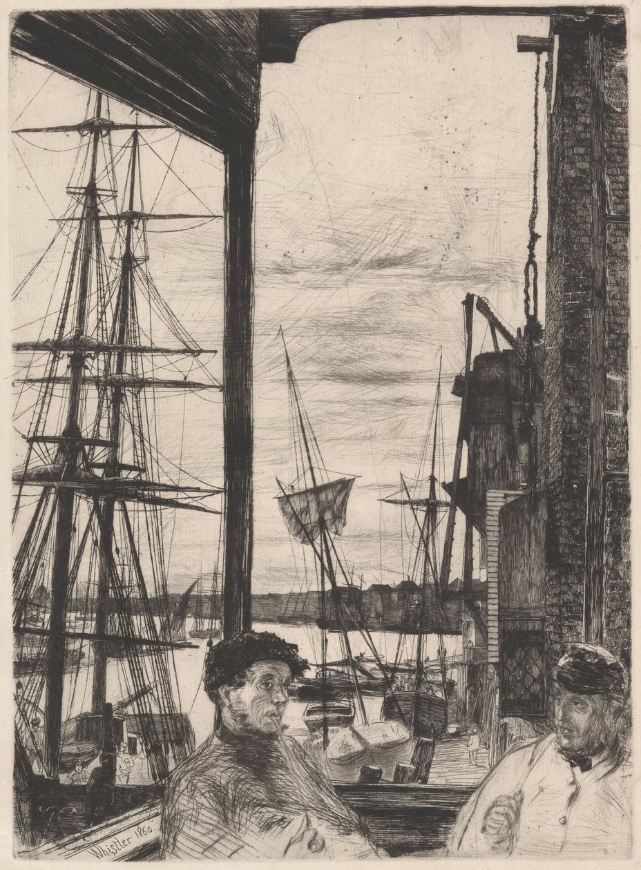 Rotherhithe K. 66 III ur ”The Thames Set” av James McNeill Whistler