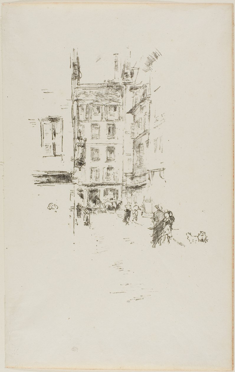 Rue Furstenburg av James Abbott McNeill Whistler
