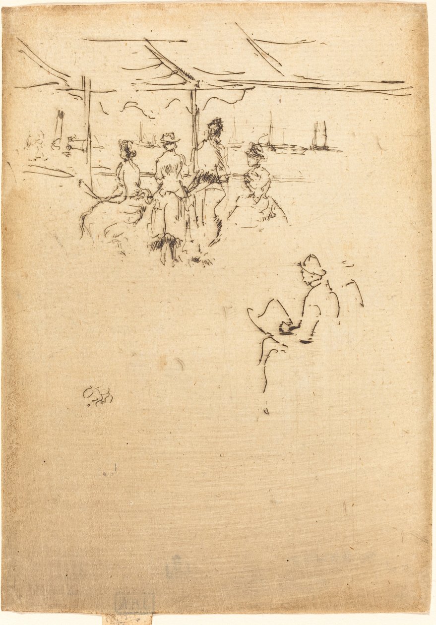 Ryde Pier av James Abbott McNeill Whistler