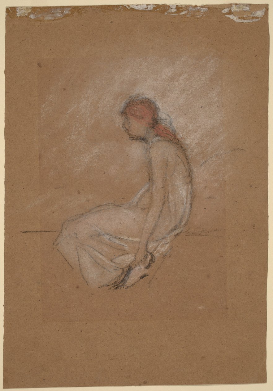 Sittande kvinna med rött hår av James McNeill Whistler