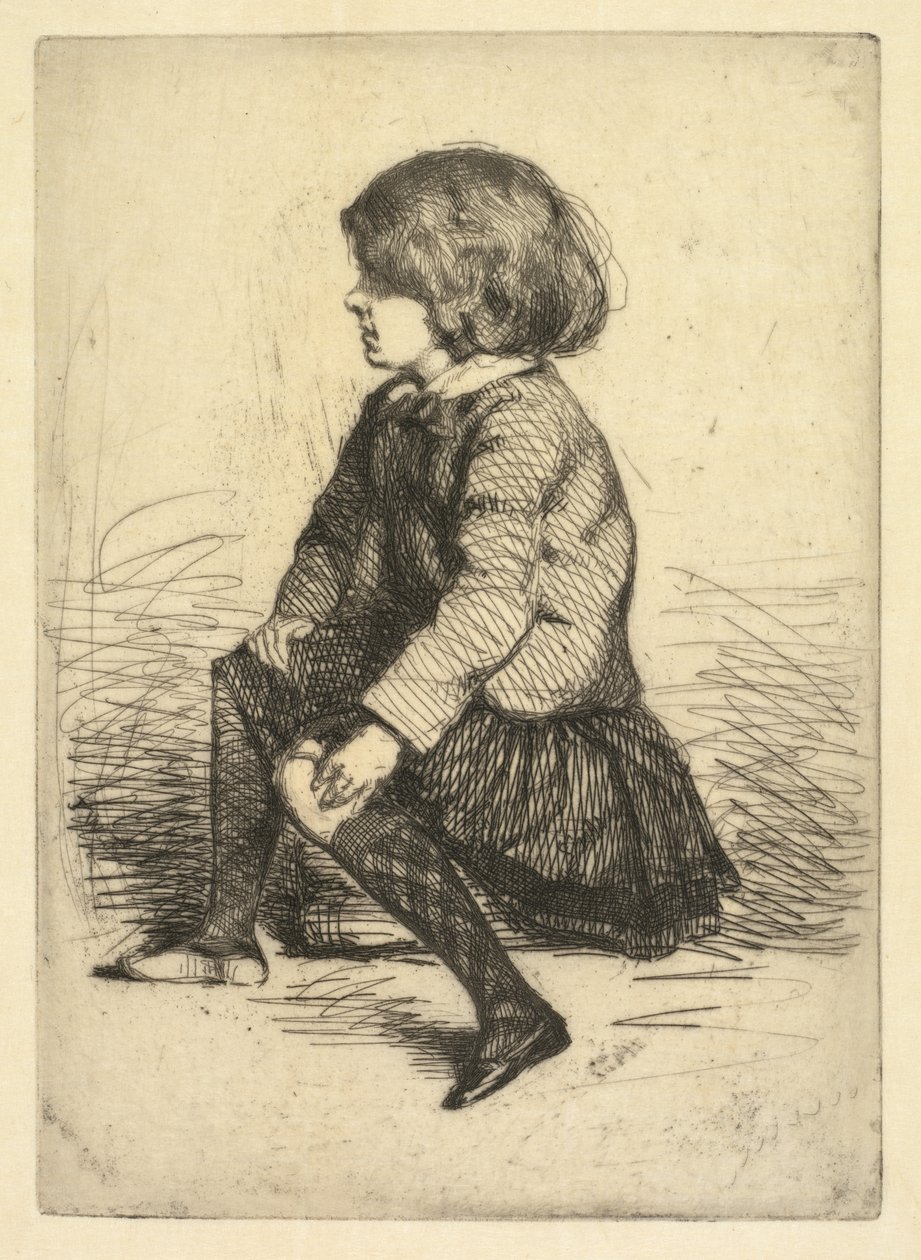 Seymour Haden Jr, sittande av James McNeill Whistler