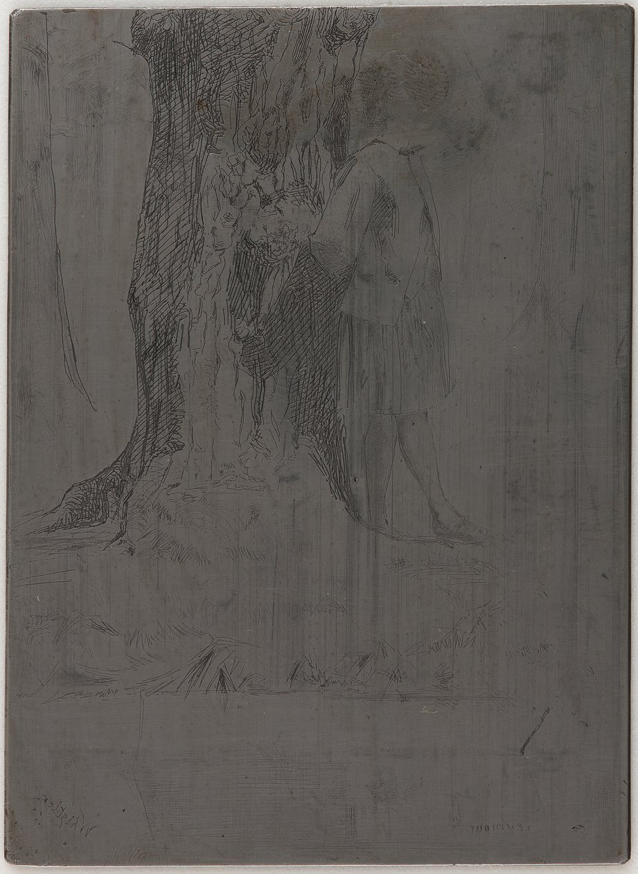 Seymour står under ett träd av James Abbott McNeill Whistler