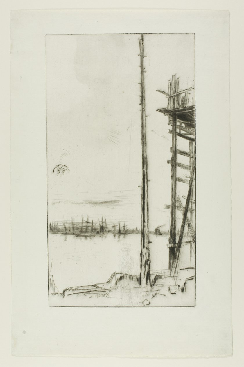 Skeppsbyggarens varv, Liverpool av James McNeill Whistler