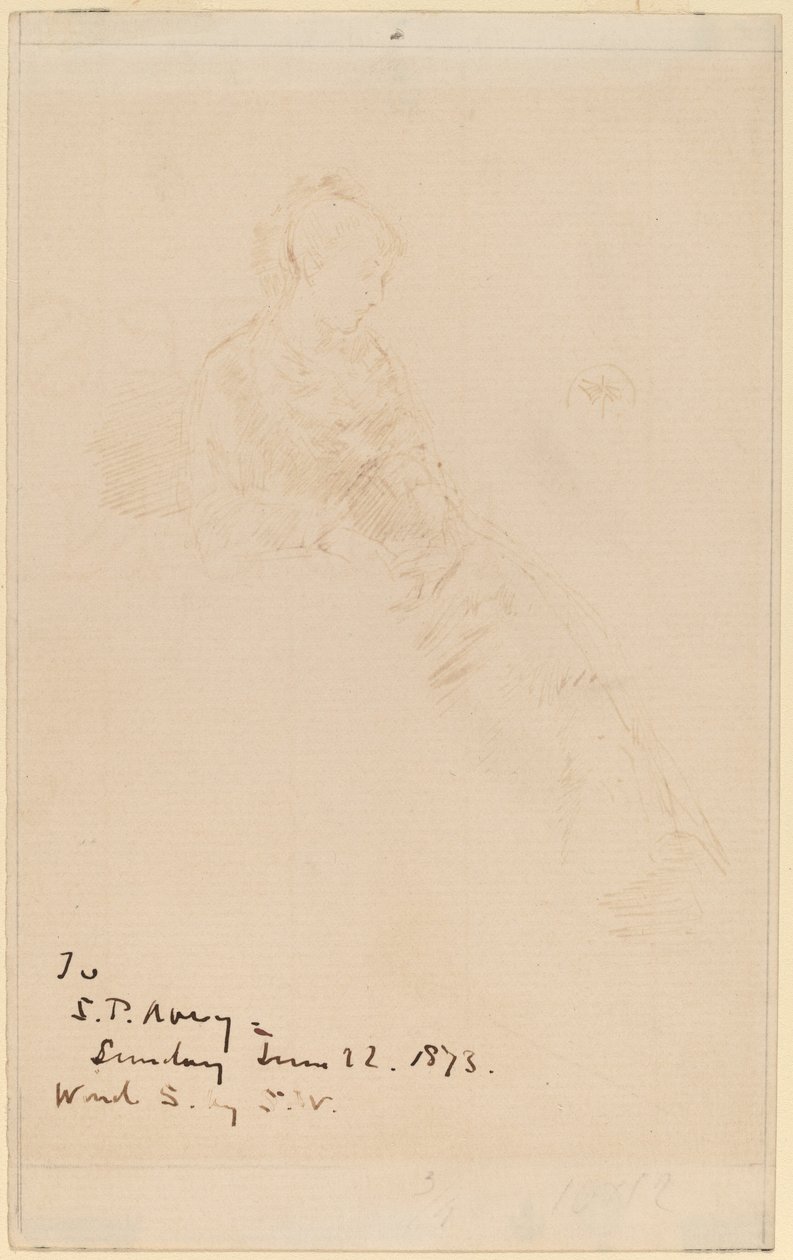 Skiss av Maud av James Abbott McNeill Whistler