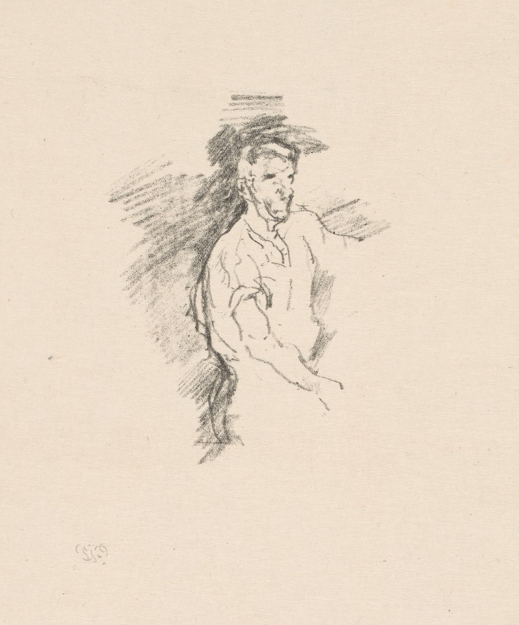 Skiss av en smed av James Abbott McNeill Whistler