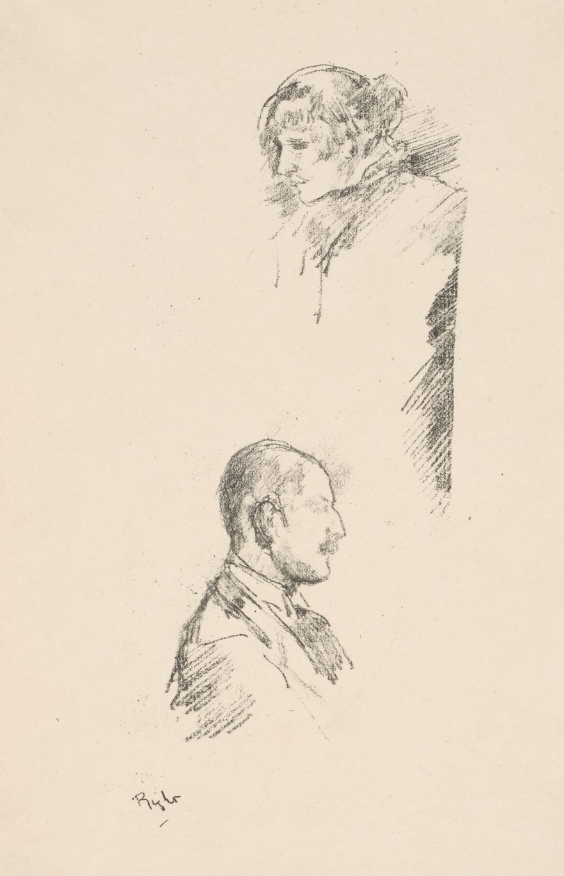 Skisser av fröken Philip och herr A. Studd av James Abbott McNeill Whistler