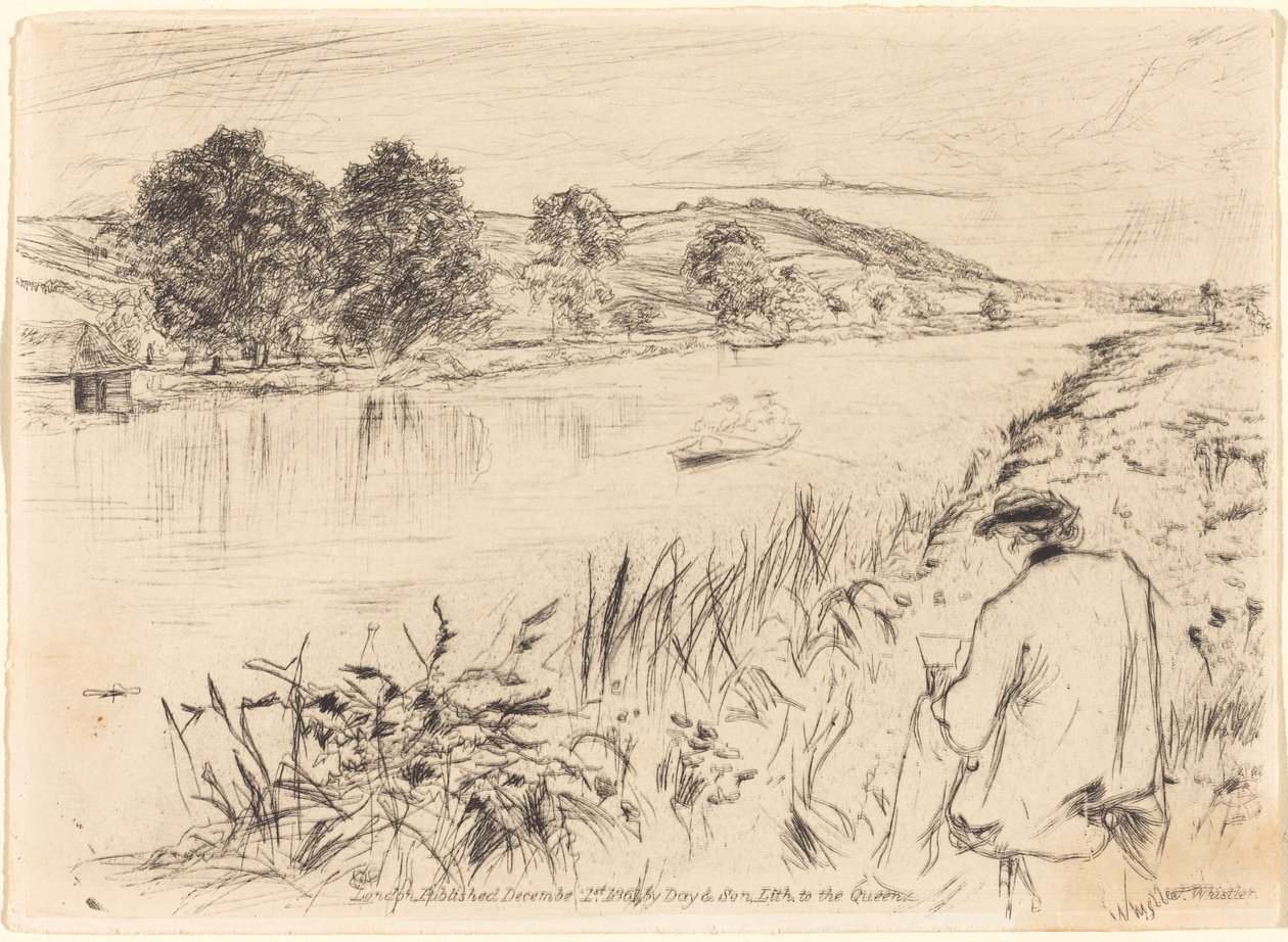 Skissning, nr 1 av James Abbott McNeill Whistler