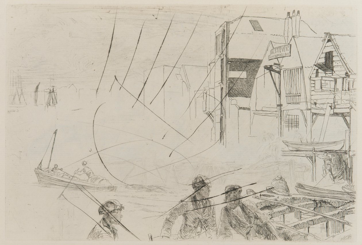 Stevens båtliv av James Abbott McNeill Whistler