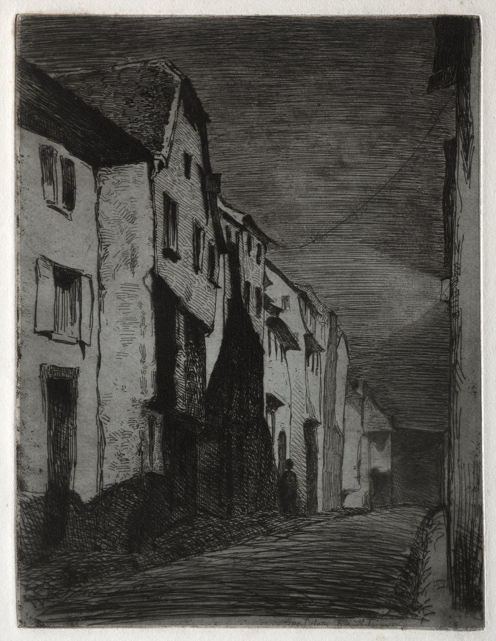 Gatan i Saverne av James McNeill Whistler