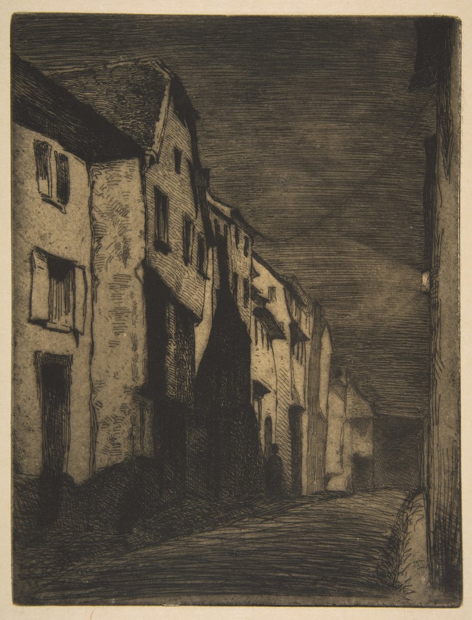 Gatan i Saverne av James McNeill Whistler