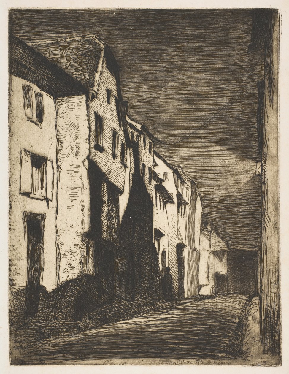 Gatan i Saverne av James McNeill Whistler