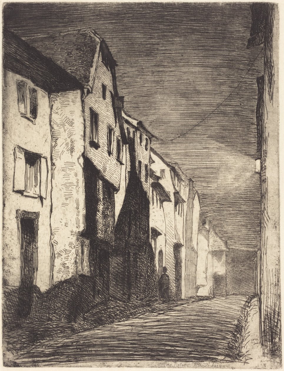Gata i Saverne av James McNeill Whistler