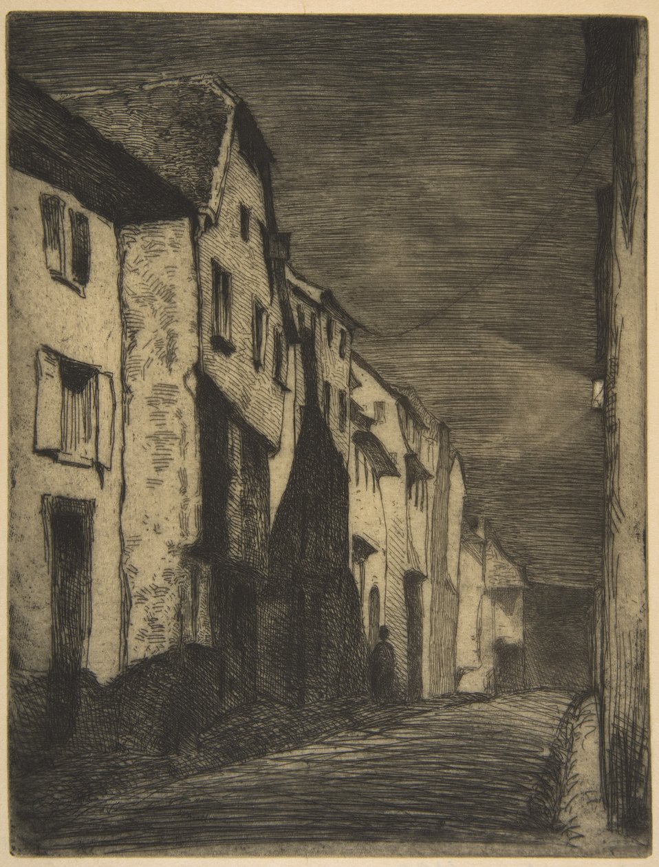 Gata i Saverne av James McNeill Whistler