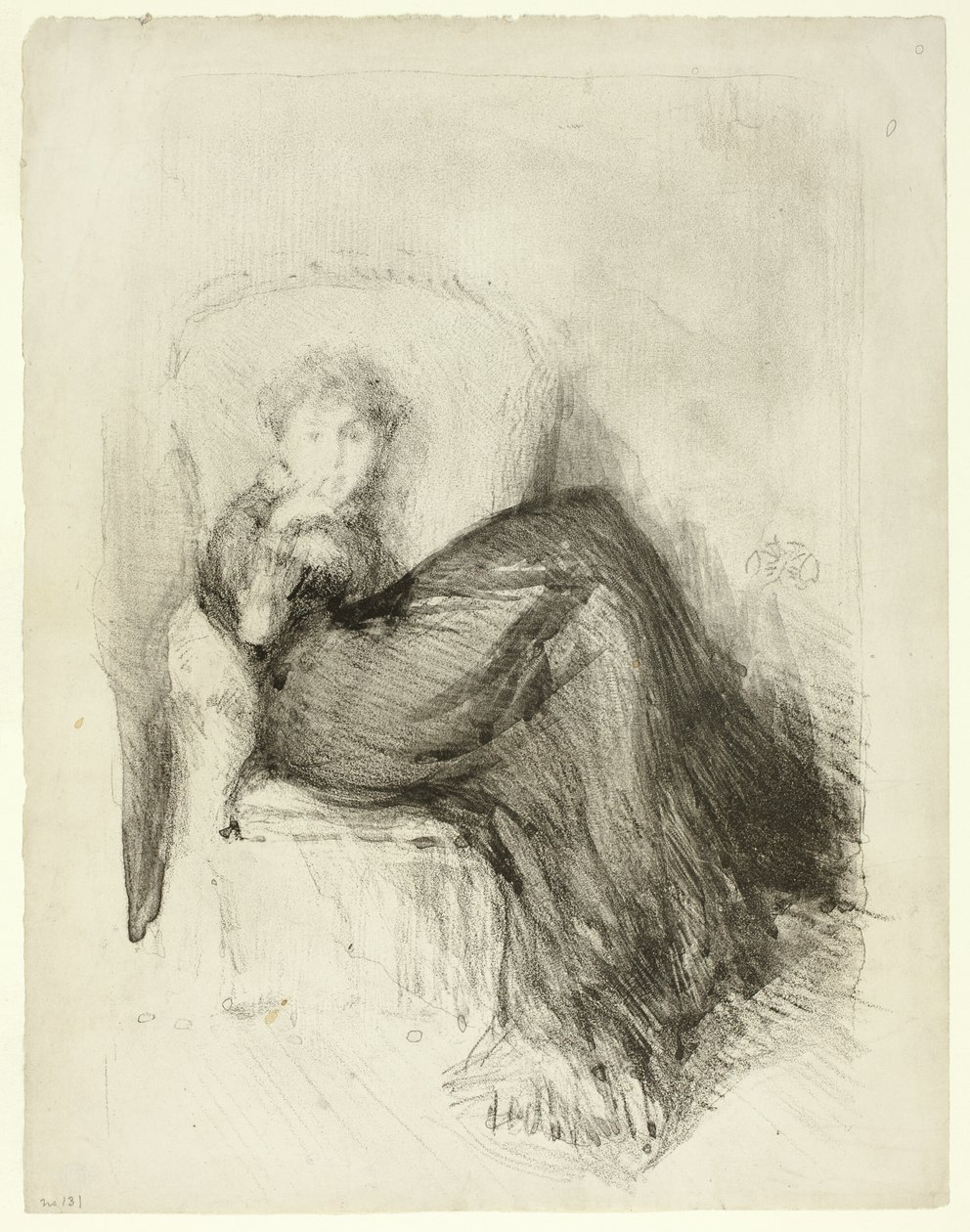 Studie: Maud Sittande av James Abbott McNeill Whistler