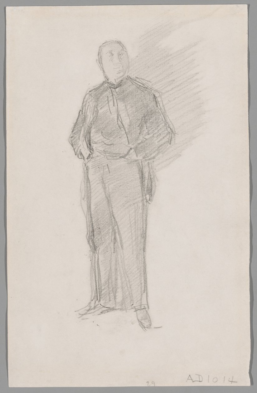 Studie till porträtt av Thomas Way av James McNeill Whistler