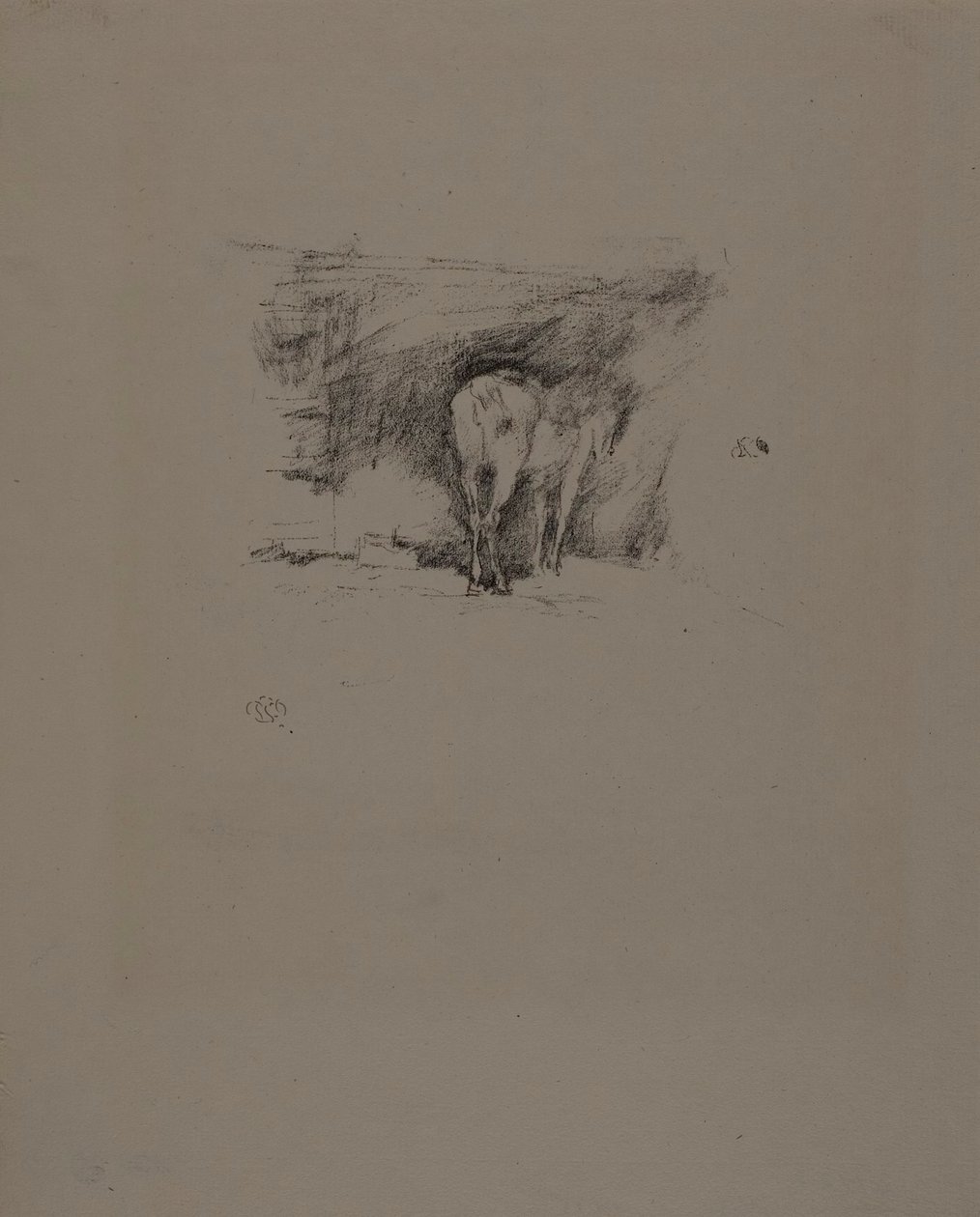 Studie av en häst av James Abbott McNeill Whistler