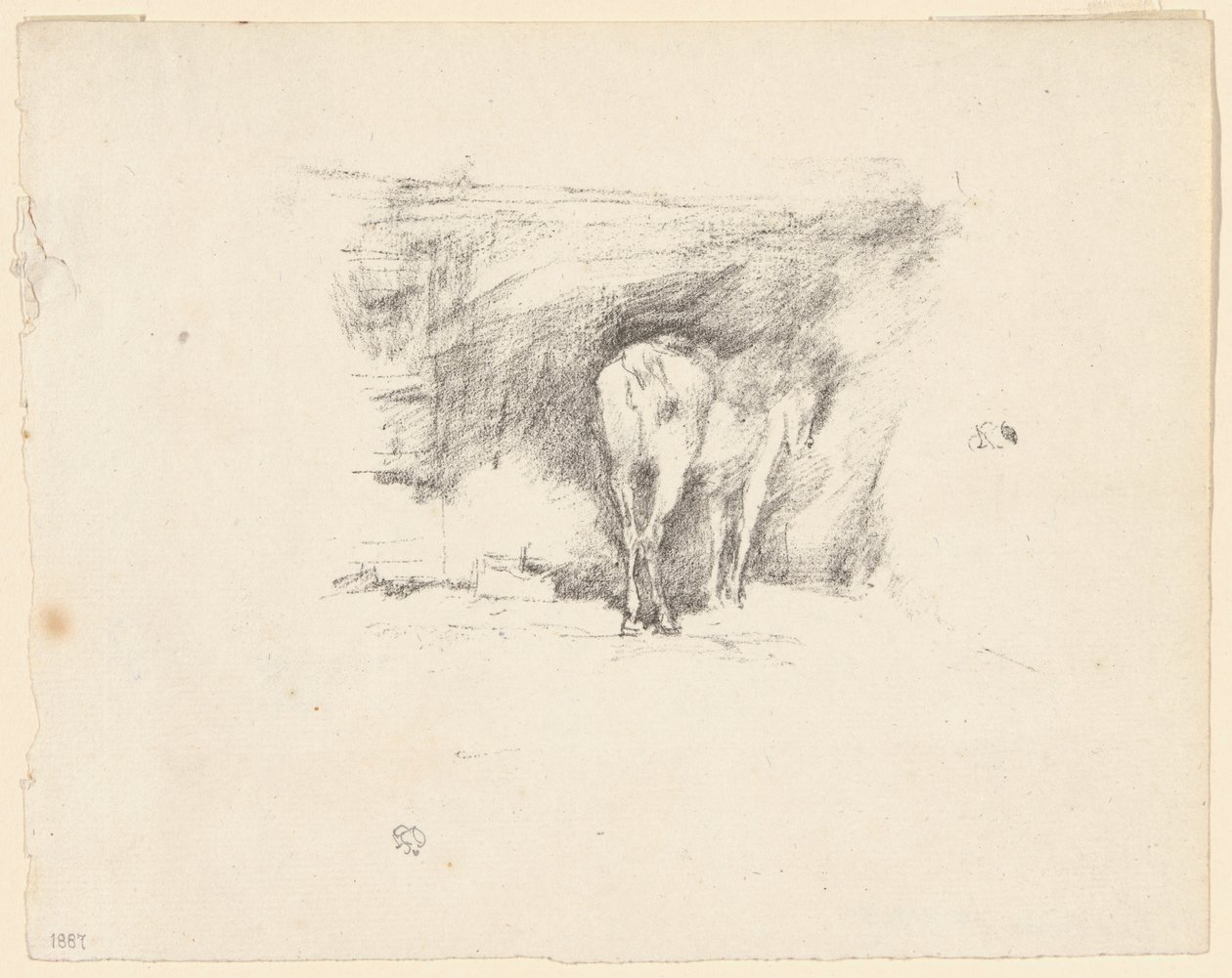 Studie av en häst av James Abbott McNeill Whistler