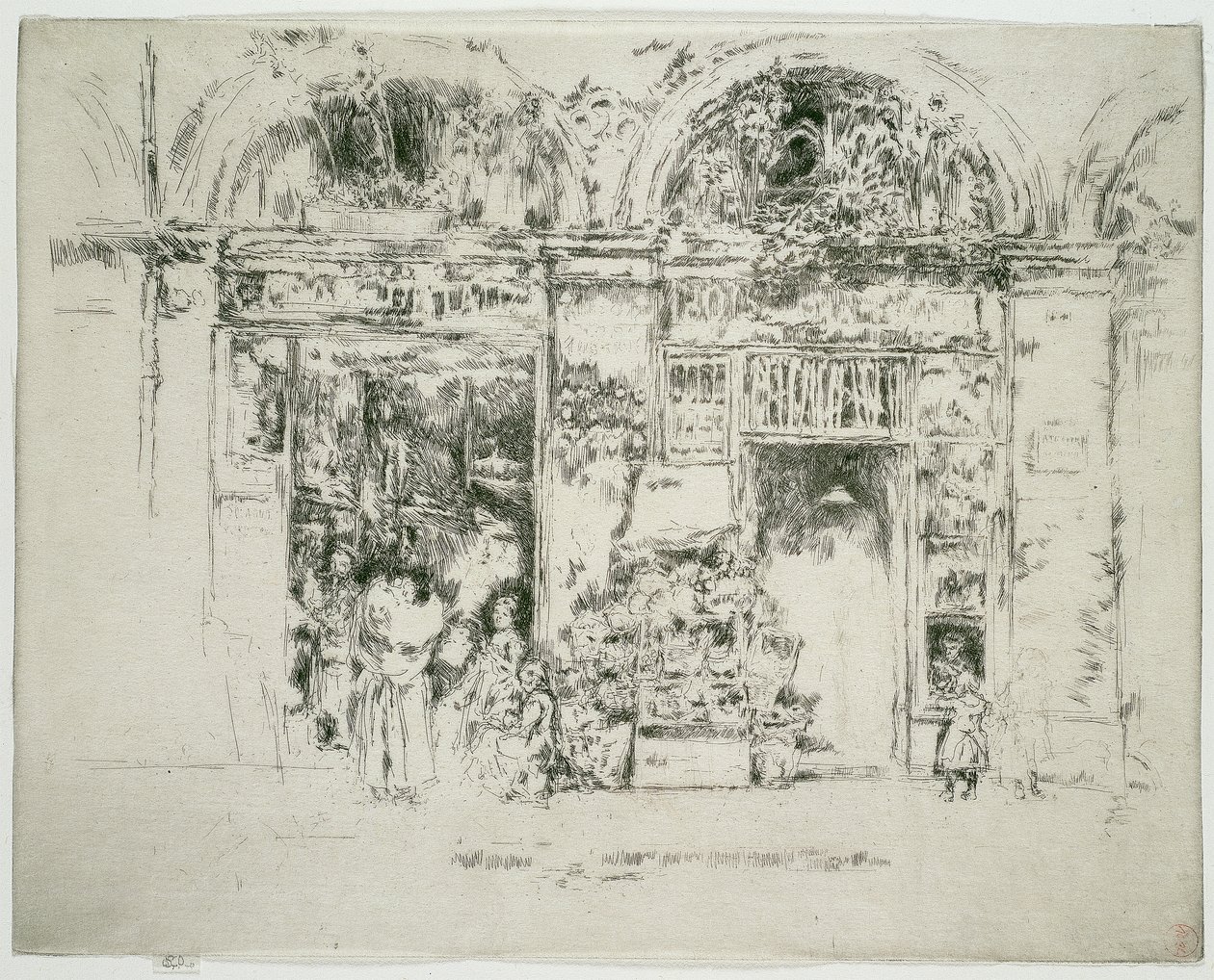 Solrosor, St Germain Market, Paris av James McNeill Whistler