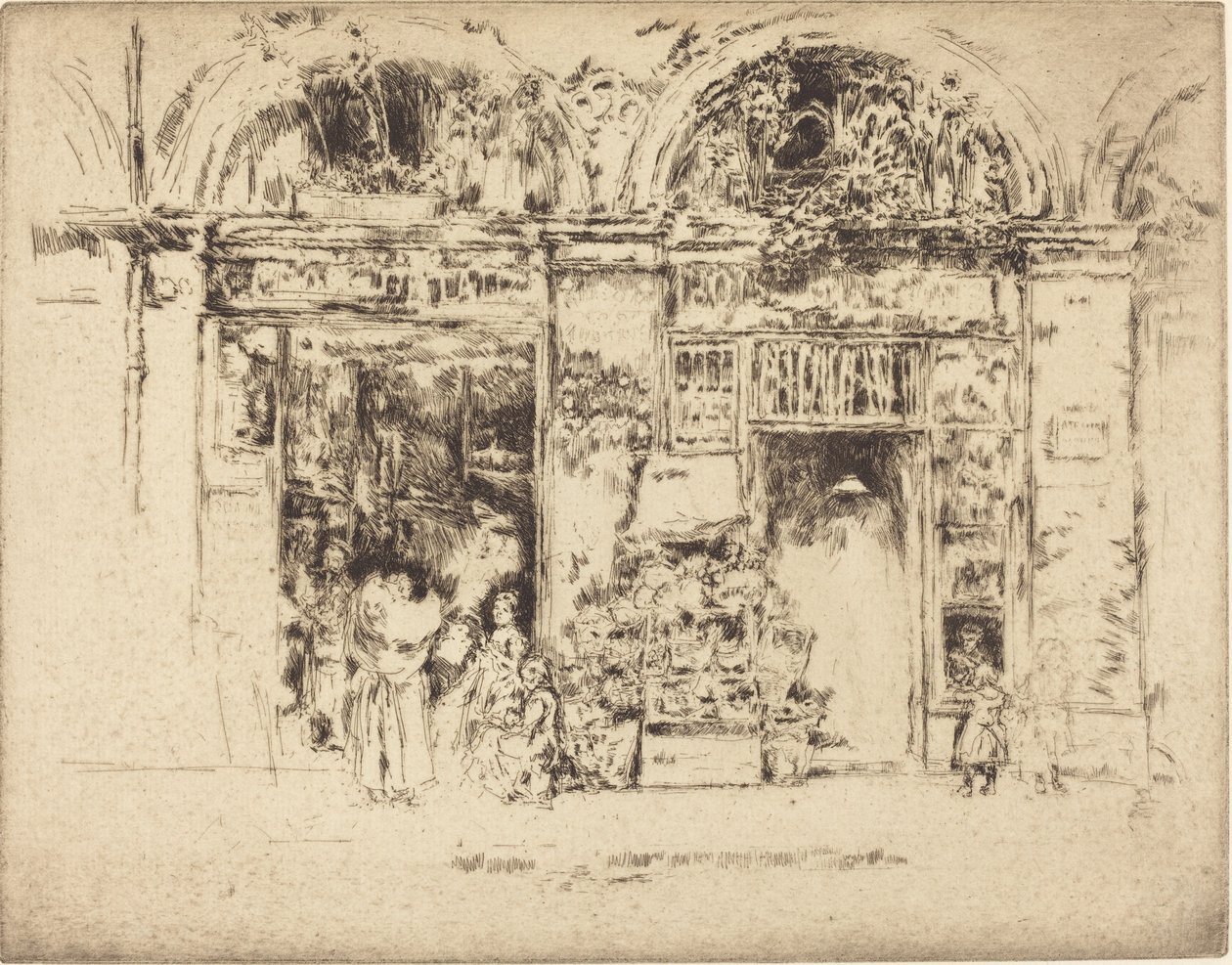 Solrosor, Rue des Beaux-Arts av James Abbott McNeill Whistler