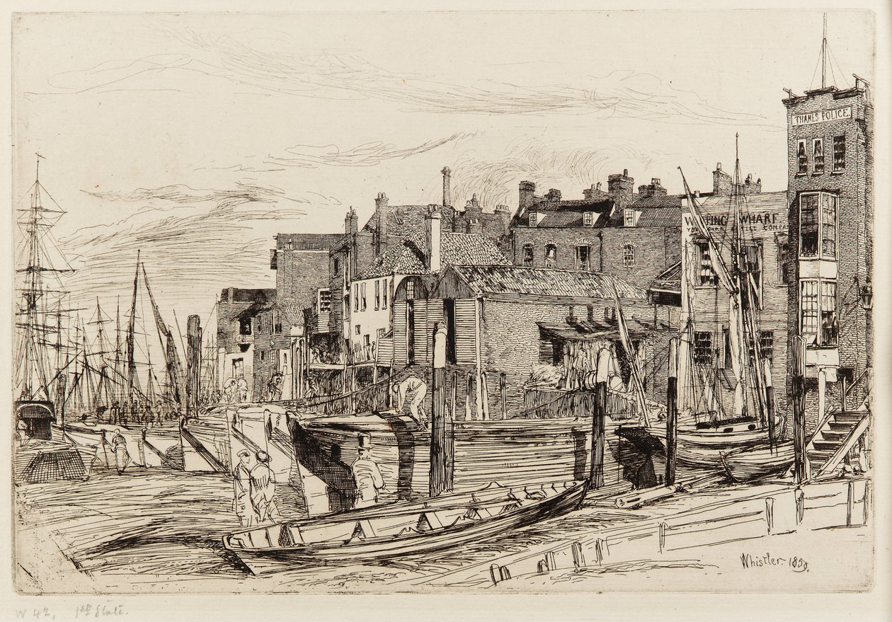 Thames polis av James Abbott McNeill Whistler