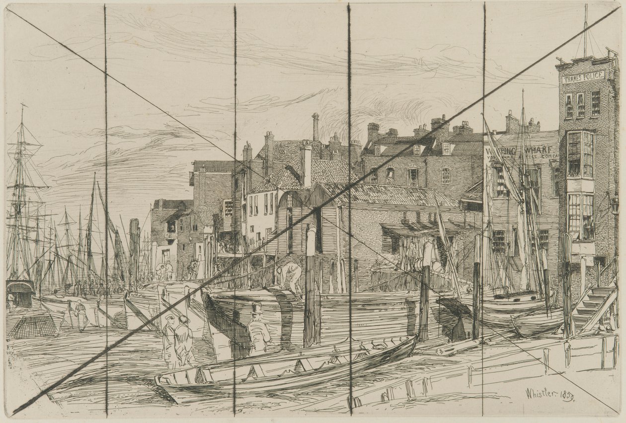 Thames polis av James Abbott McNeill Whistler
