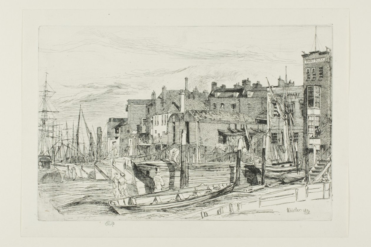 Thames polis av James Abbott McNeill Whistler