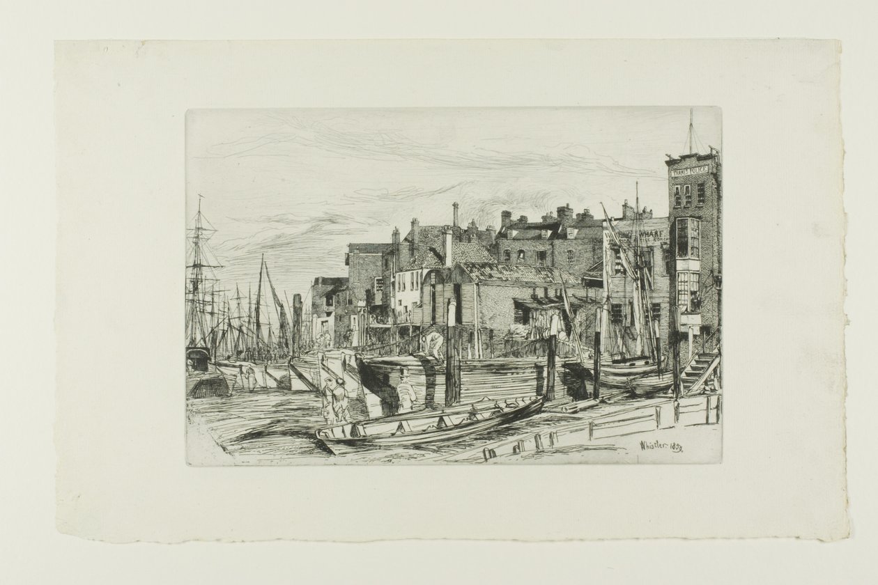 Thames polis av James Abbott McNeill Whistler