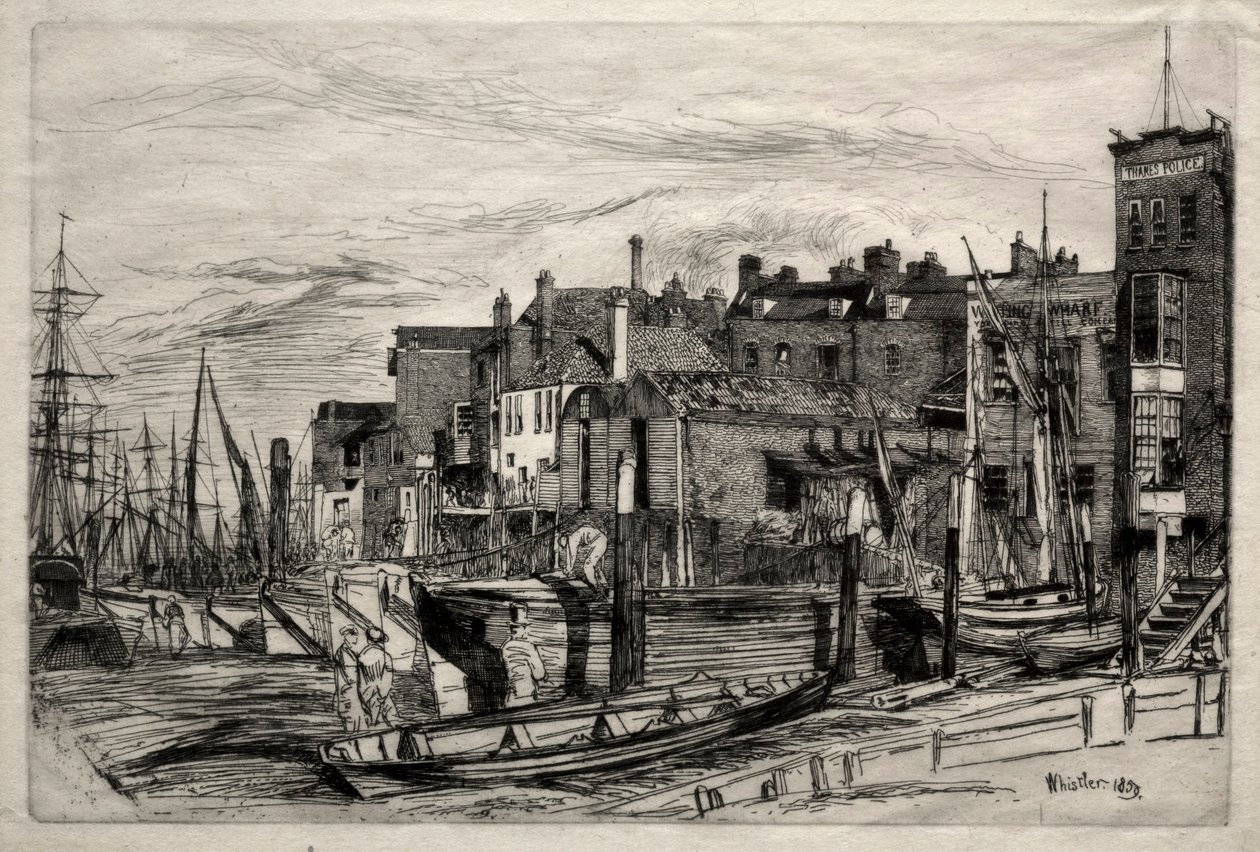 Polisen i Thames av James McNeill Whistler