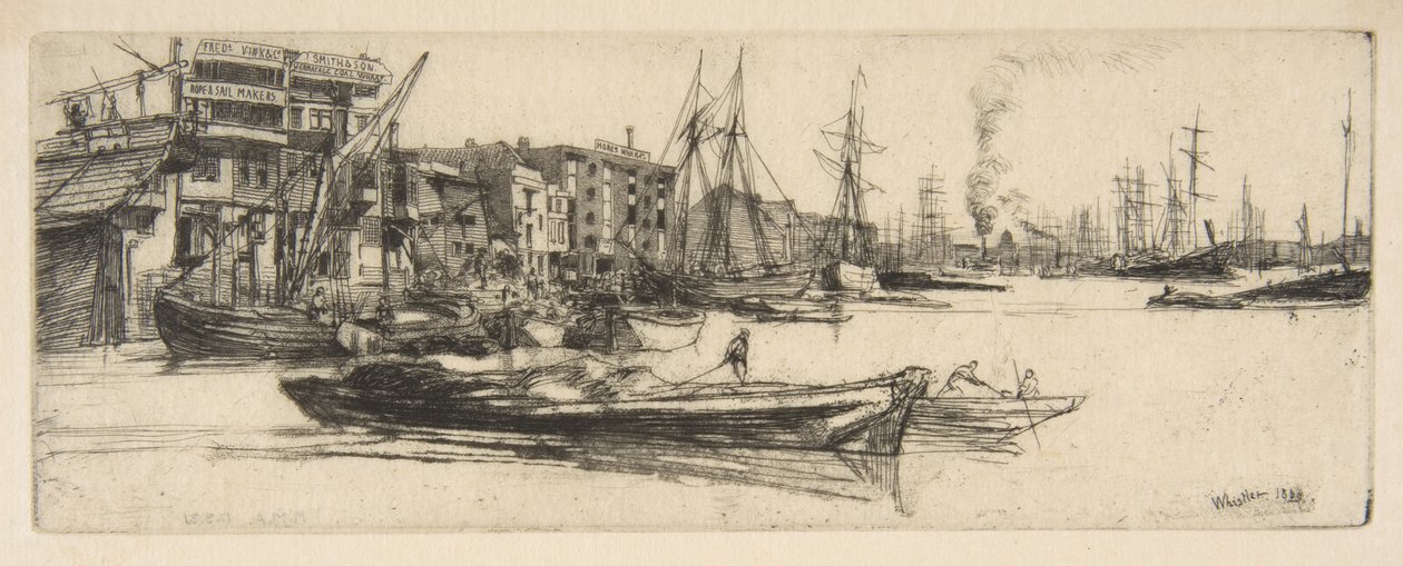 Thames-lagren av James McNeill Whistler
