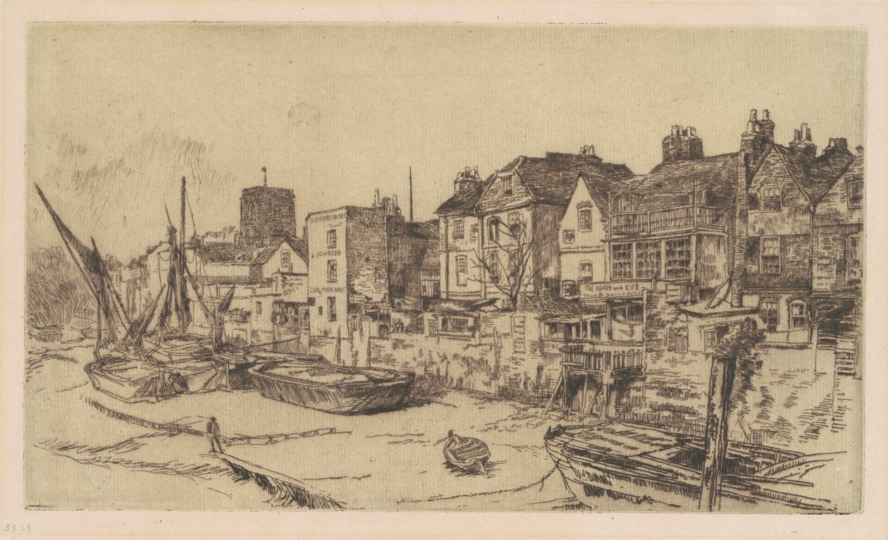 "Adam och Eva", Gamla Chelsea av James Abbott McNeill Whistler